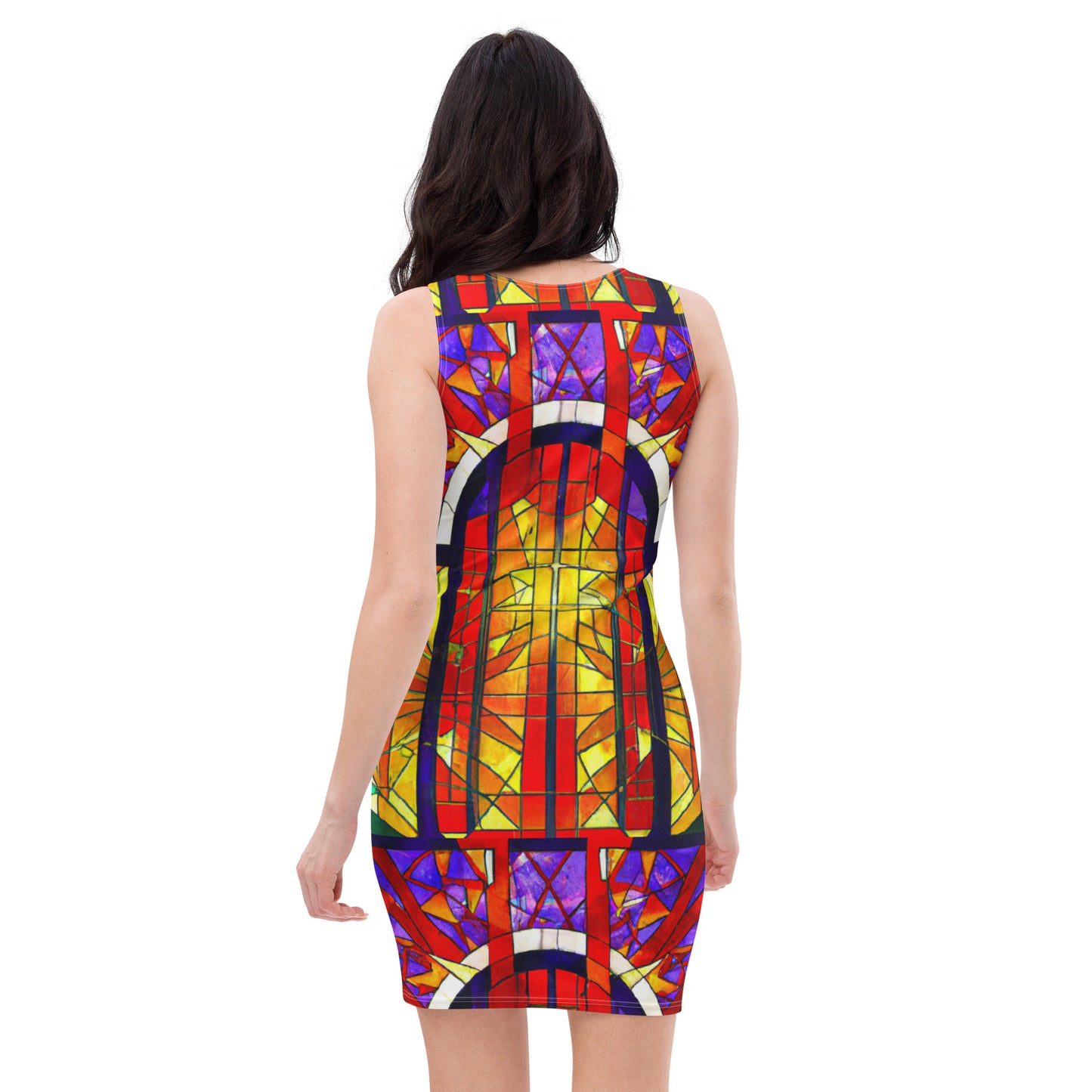 Hellz Palace® Brand Stained Glass Bodycon dress