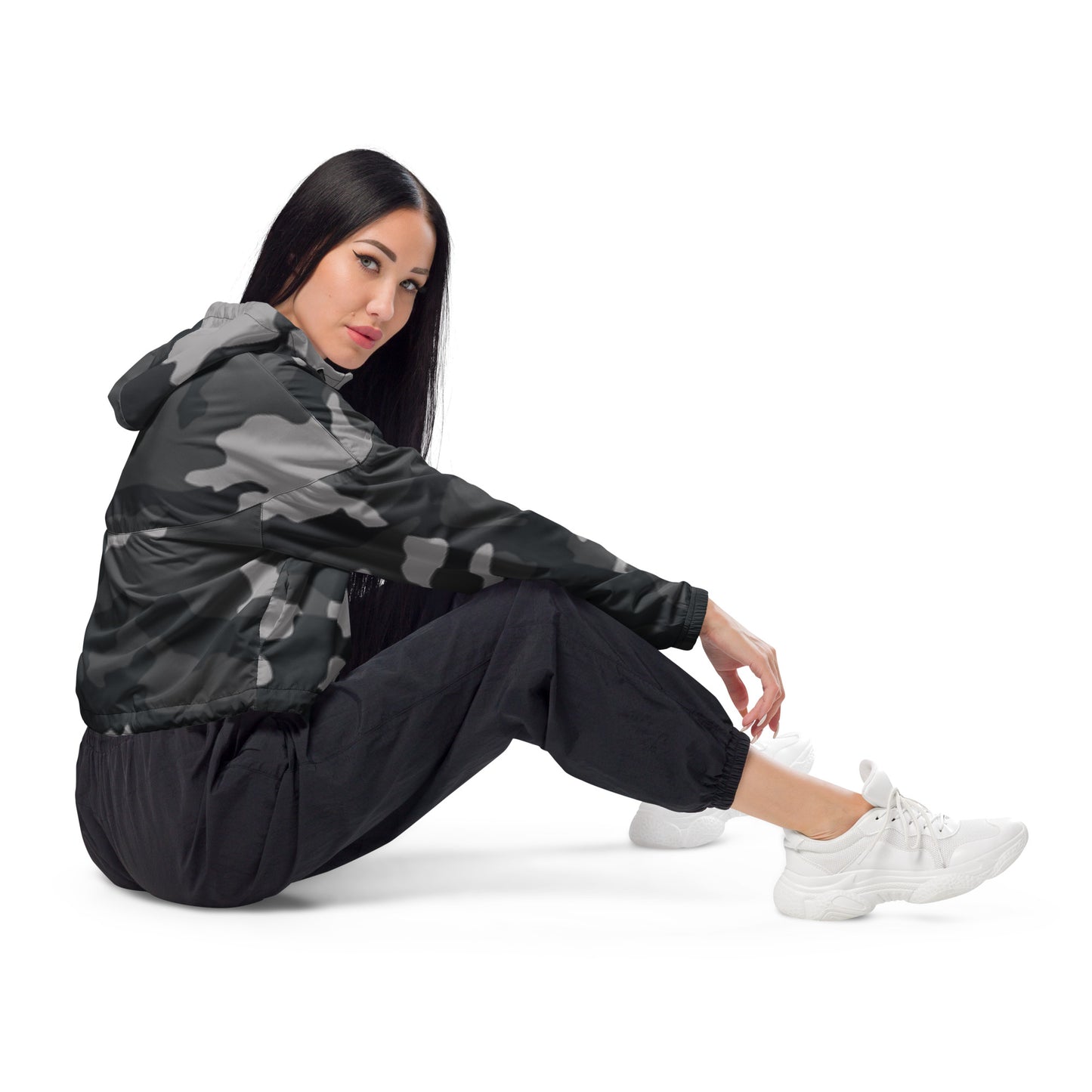 Hellz Palace® Brand Women’s cropped windbreaker