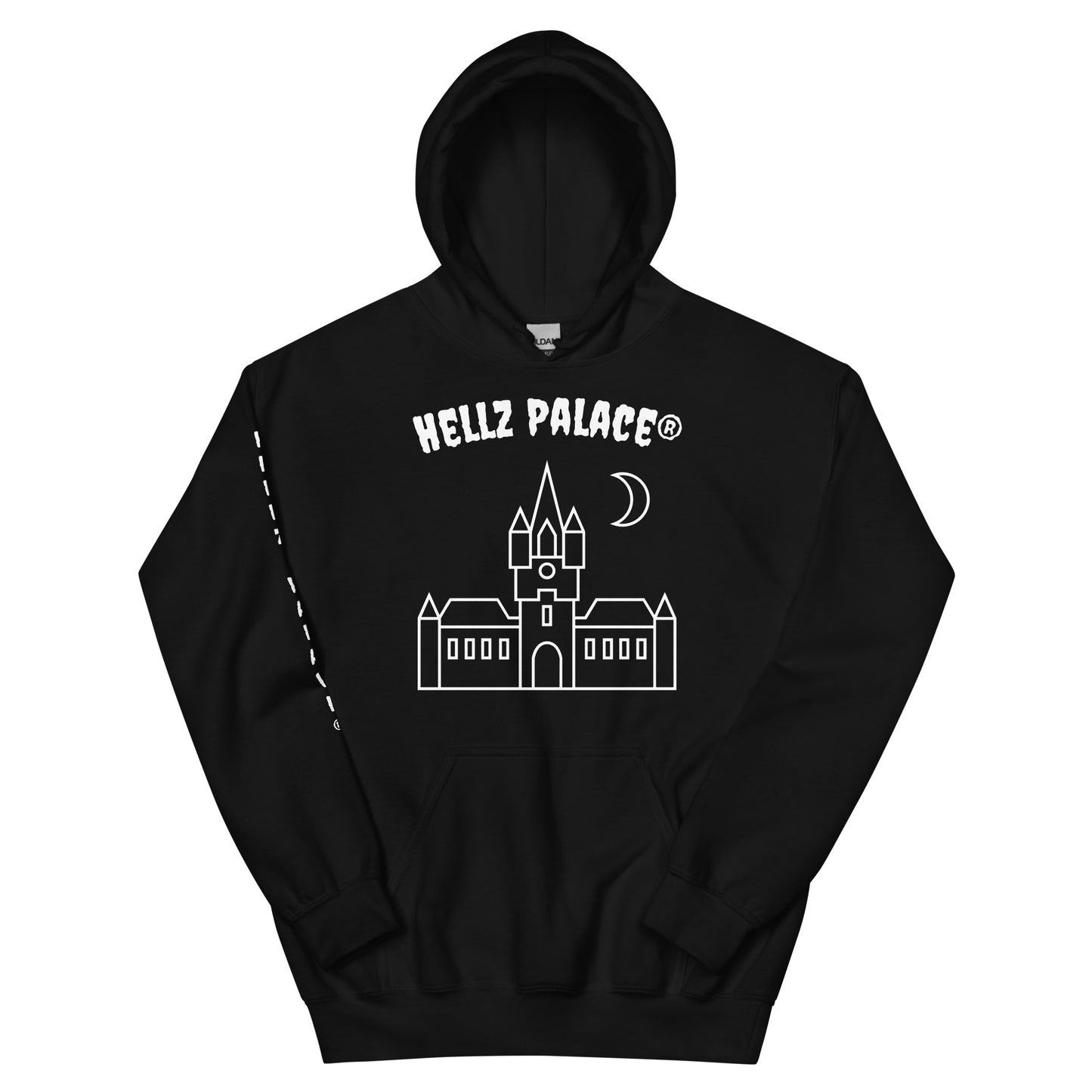 Hellz Palace® Brand Castle Silhouette Unisex Hoodie