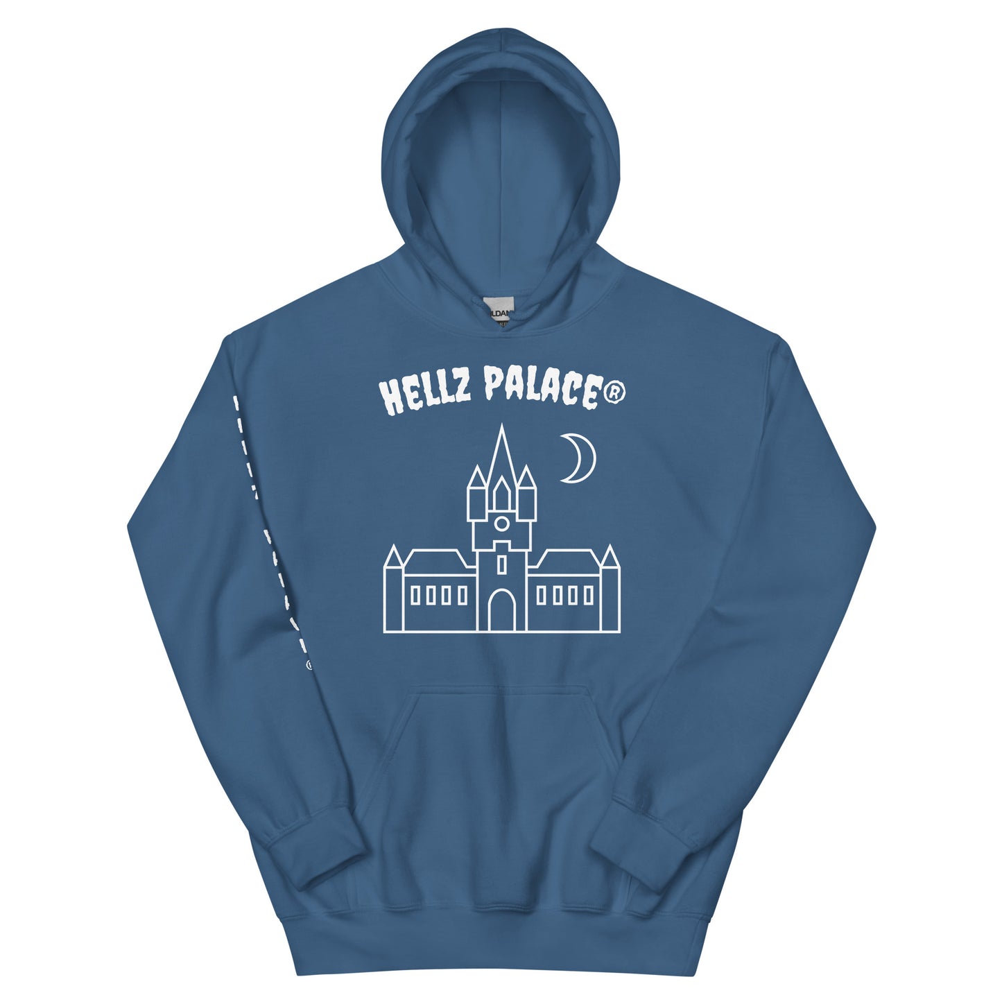 Hellz Palace® Brand Castle Silhouette Unisex Hoodie