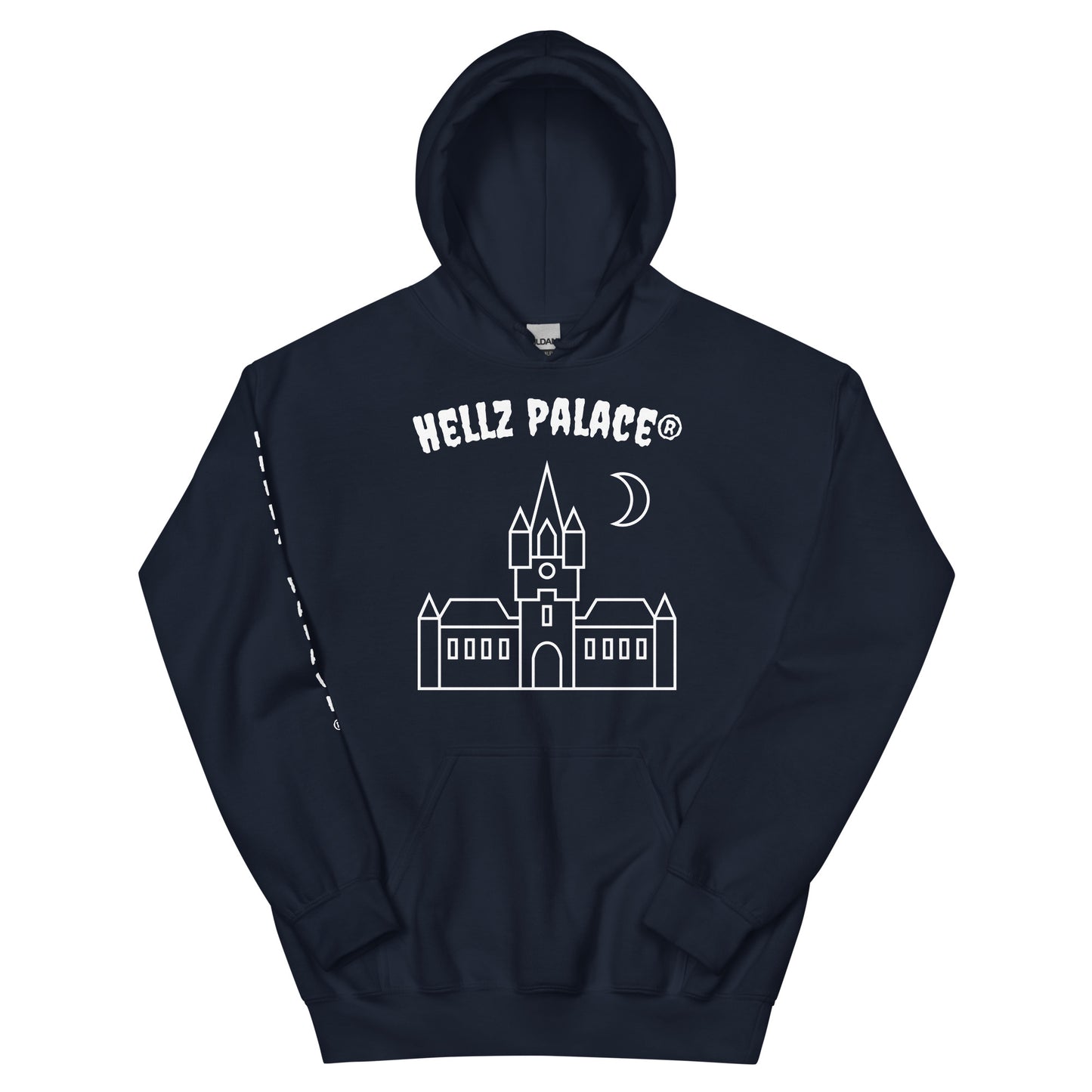 Hellz Palace® Brand Castle Silhouette Unisex Hoodie
