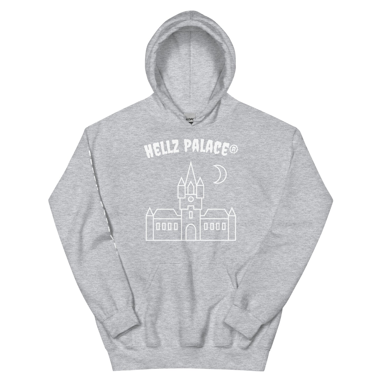 Hellz Palace® Brand Castle Silhouette Unisex Hoodie