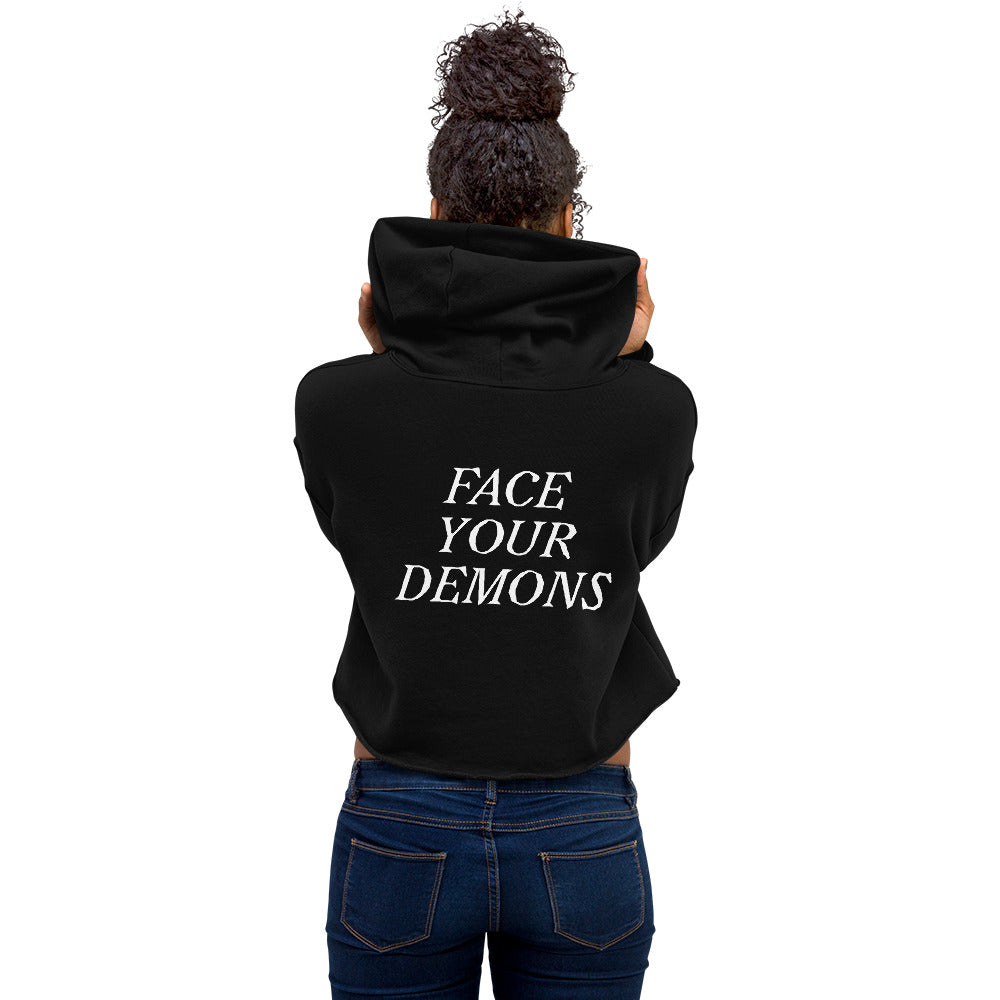 Hellz Palace® Brand Angels Vs Demons Crop Hoodie