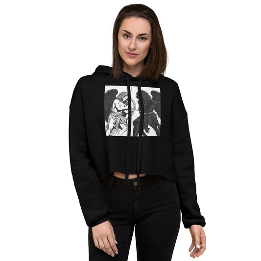 Hellz Palace® Brand Angels Vs Demons Crop Hoodie