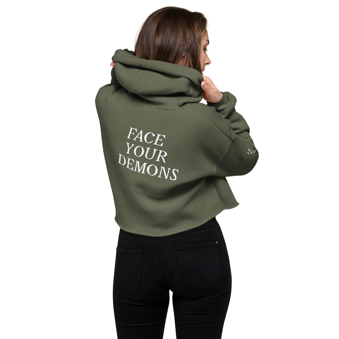 Hellz Palace® Brand Angels Vs Demons Crop Hoodie