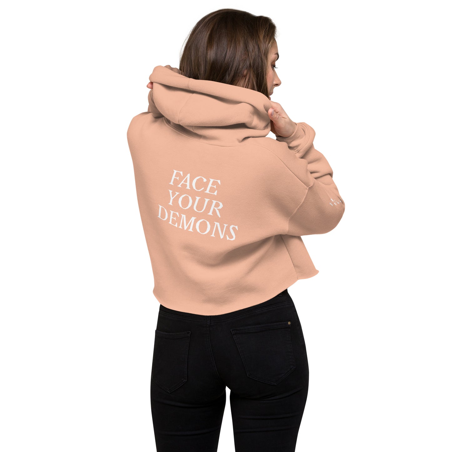 Hellz Palace® Brand Angels Vs Demons Crop Hoodie