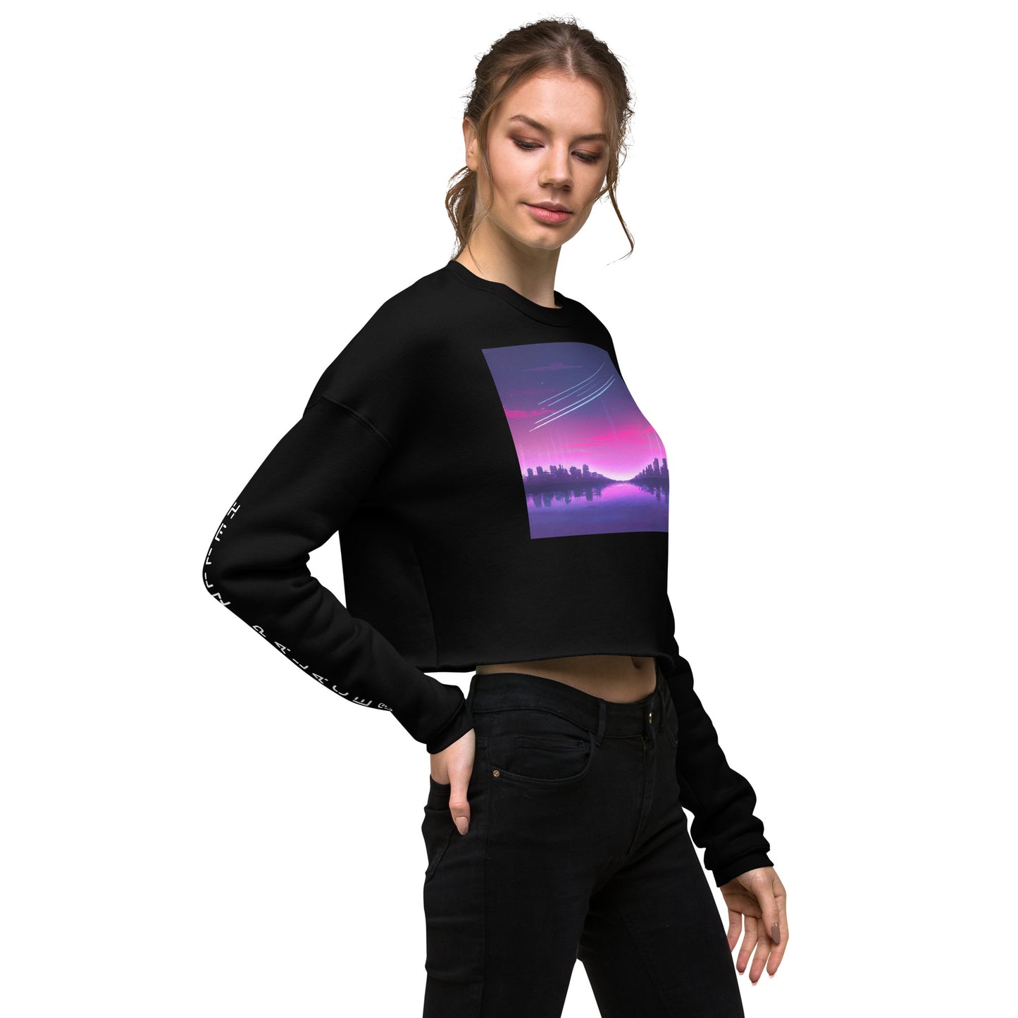 Hellz Palace® Brand Horizon Crop Sweatshirt