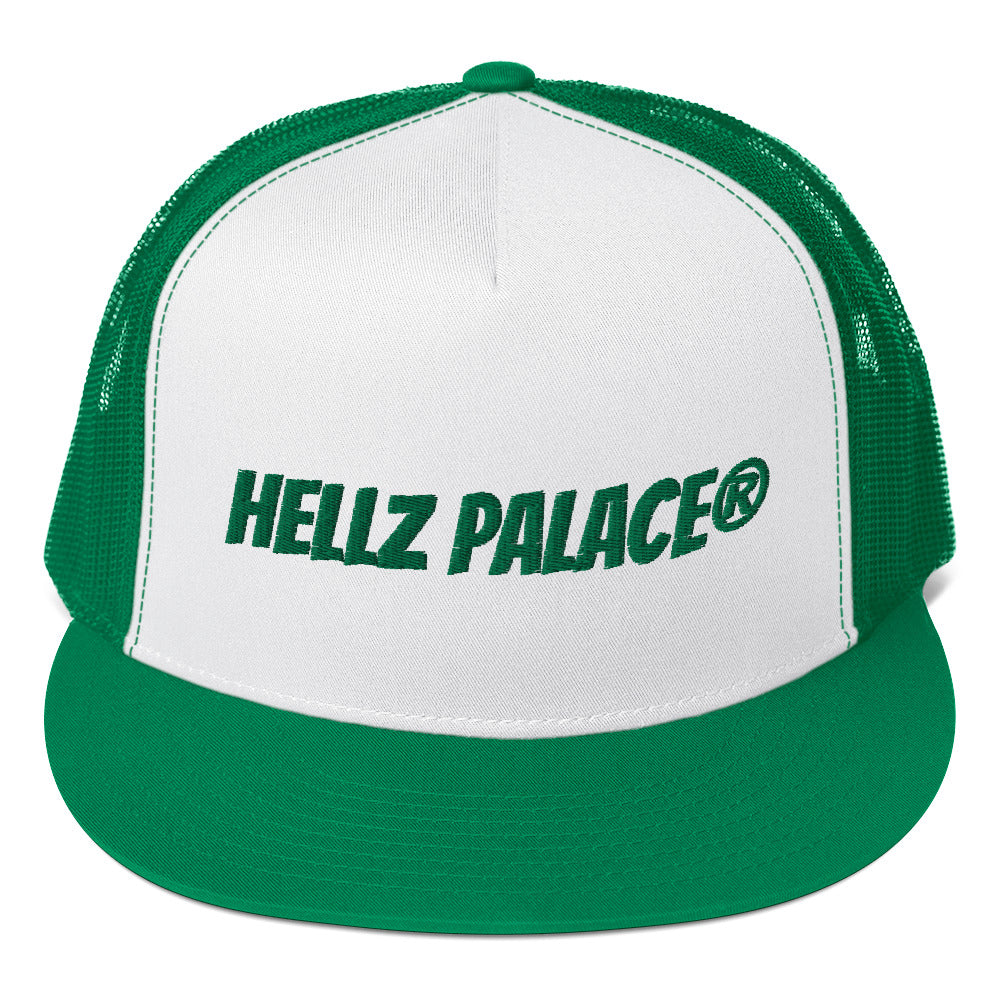 Hellz Palace® Brand Trucker Cap Emerald