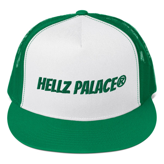 Hellz Palace® Brand Trucker Cap Emerald