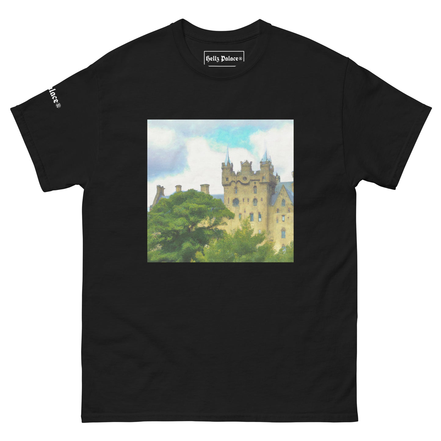 Hellz Palace® Brand Sunny Castle Men's classic tee