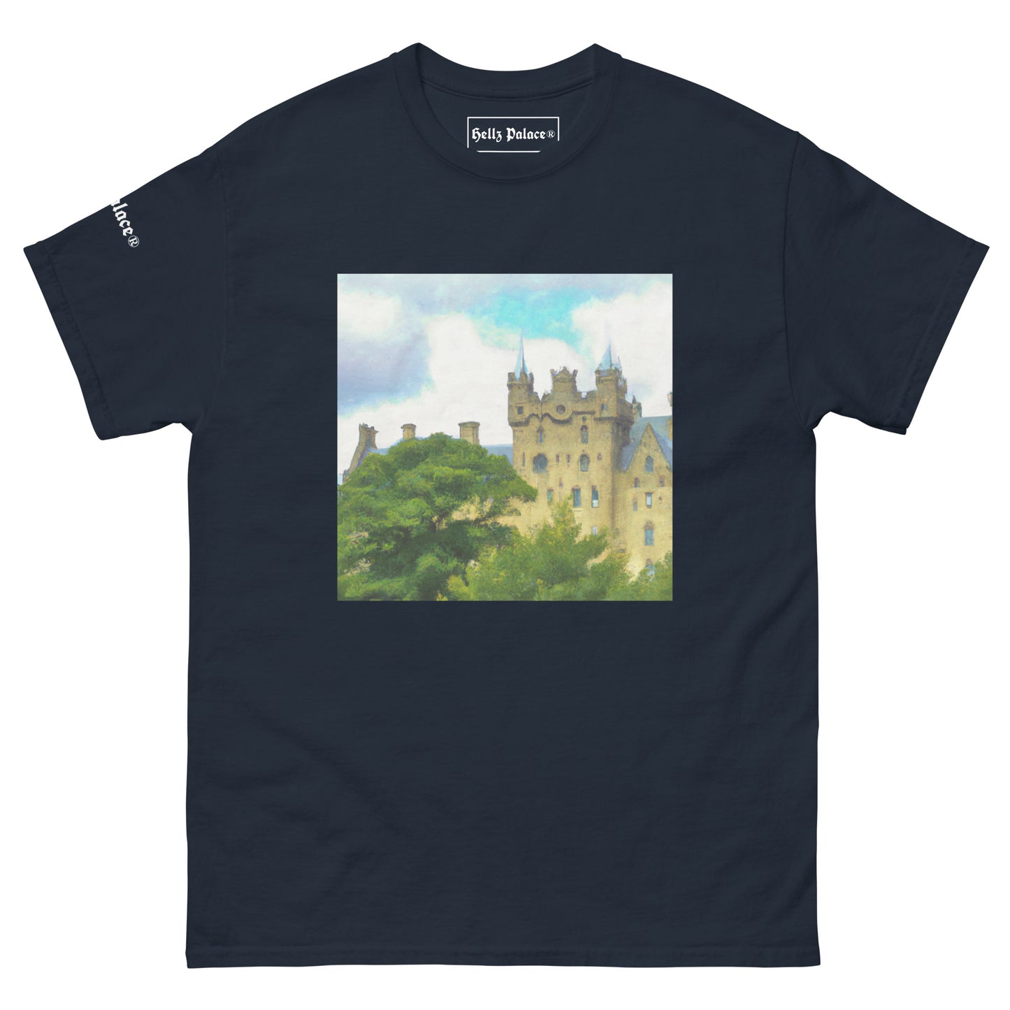 Hellz Palace® Brand Sunny Castle Men's classic tee